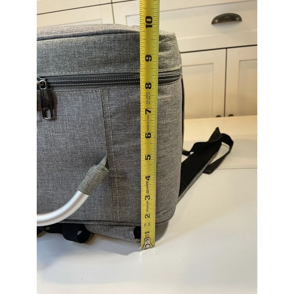 DJI Phantom Drone Backpack Case Soft Lightweight Full Zip Gray Metal Handle